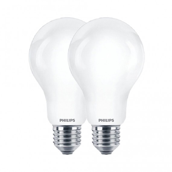 Bombilla estandard led e27 10,5 w 1521 lm 2700 k luz calida, 2 uds