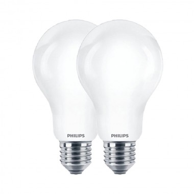 Bombilla estandard led e27 10,5 w 1521 lm 2700 k luz calida, 2 uds