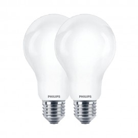 Bombilla estandard led e27 10,5 w 1521 lm 2700 k luz calida, 2 uds