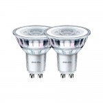 Bombilla gu10 led 4,6 w 355 lm 2700 k luz calida, 2 uds