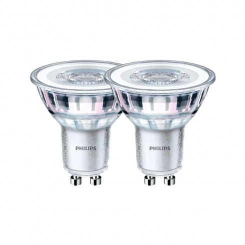 Bombilla gu10 led 4,6 w 390 lm 4000 k luz dia, 2 uds