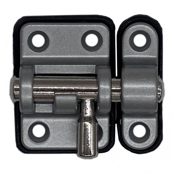 Pasador reforzado base plástica 20 mm cromo mate