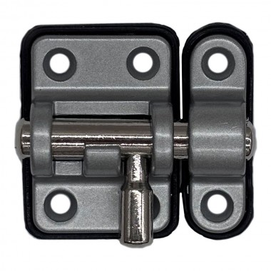Pasador reforzado base plástica 20 mm cromo mate