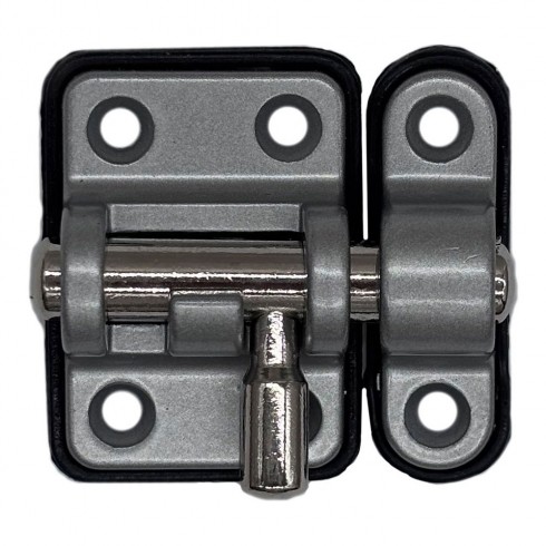 Pasador reforzado base plástica 20 mm cromo mate