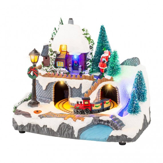 Escena navideña con led 20,8 x 16,3 x 13,90 cm
