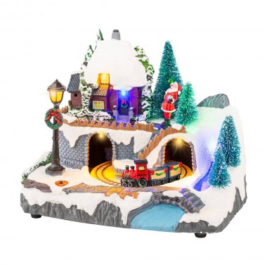 Escena navideña con led 20,8 x 16,3 x 13,90 cm