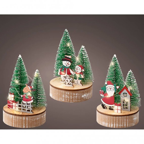 Figura decorativa motivos navideños con led, modelos surtidos