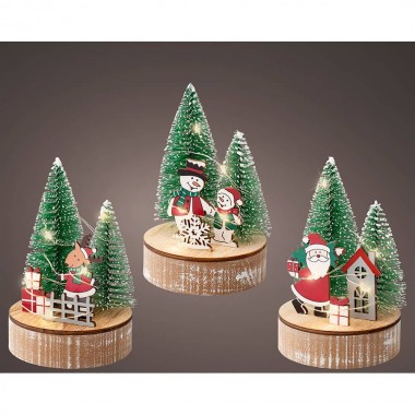 Figura decorativa motivos navideños con led, modelos surtidos