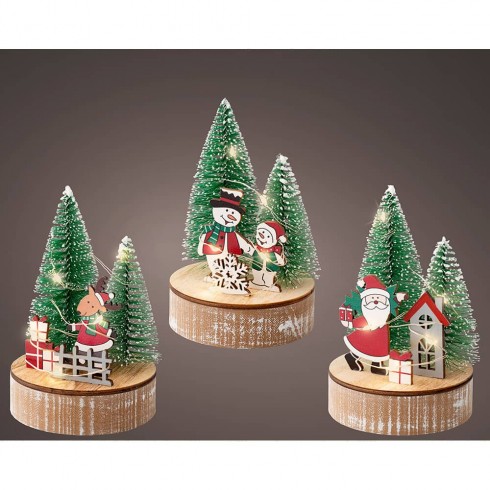 Figura decorativa motivos navideños con led, modelos surtidos