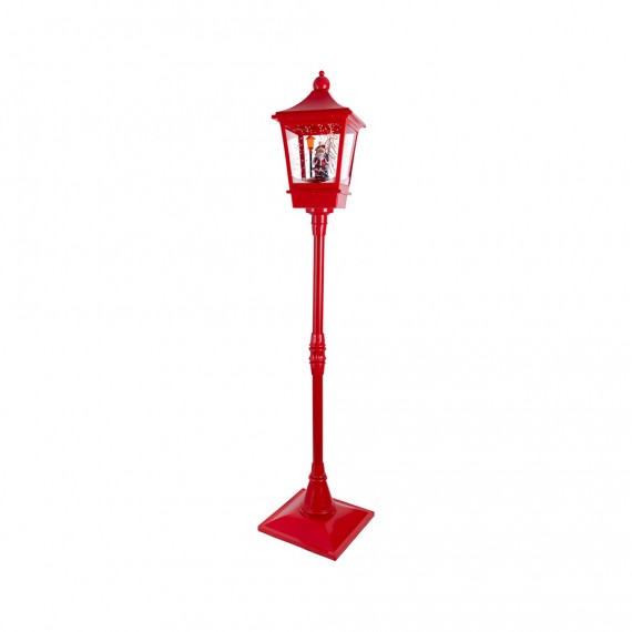 Farola papa noel iluminada 37,5 x 37,5 x 185 cm
