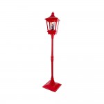 Farola papa noel iluminada 37,5 x 37,5 x 185 cm