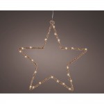 Estrella luz led decorativa interior 38 x 38 cm