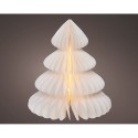 Figura arbol blanco de papel led ø24 x 28 cm