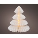 Figura arbol blanco de papel led ø42 x 48 cm