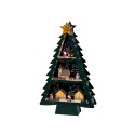 Escena navideña en árbol con led 33 x 9 x 55 cm