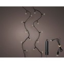 Guirnalda led multifunción exterior con bateria 100 led luz cálida con cable negro 7,4 m