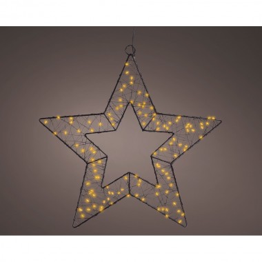 Figura microled estrella metal exterior ø38 cm