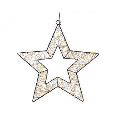 Figura microled estrella metal exterior ø38 cm