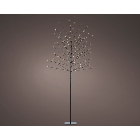 Árbol iluminado exterior 160 leds luz cálida ø70 cm x 1,80 m