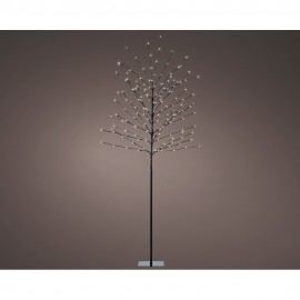 Árbol iluminado exterior 160 leds luz cálida ø70 cm x 1,80 m