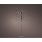Árbol iluminado exterior 160 leds luz cálida ø70 cm x 1,80 m