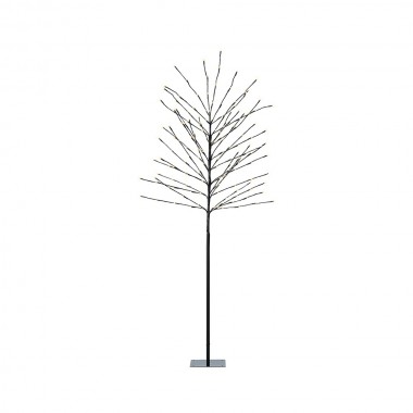 Árbol iluminado exterior 160 leds luz cálida ø70 cm x 1,80 m