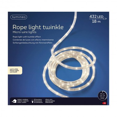 Cordon de luces con efecto intermitente 432 leds 9 m