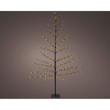 Árbol iluminado 232 leds luz cálida 1,80 m