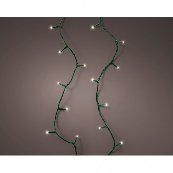 Guirnalda led connect (interconectable) mutltifunción 250 leds luz cálida con efecto intermitente exterior verde 18,7 m