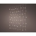 Cortinas de luces conectables led blanco exterior luz cálida 200 led 1,5 x 2 m