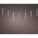 Luces de carámbano conectables exterior parpadeantes luz fria 60 led 3,6 m