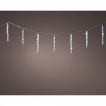 Luces de carámbano conectables exterior parpadeantes luz fria 60 led 3,6 m
