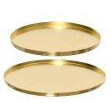 Plato hierro dorado ø35 x 1,5 cm