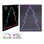 Arbol de navidad con 41 led rgb 48 x 60 cm