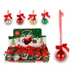 Bola de plastico y cinta, contiene un chocolate, colores surtidos