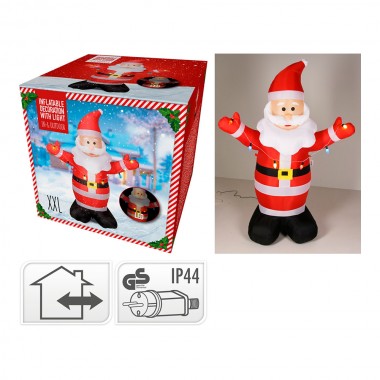 Papa noel hinchable con 1 led