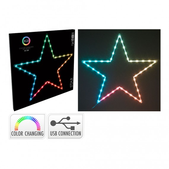 Estrella rgb 45 led