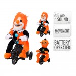 Figura de halloween en bicicleta, modelos variados