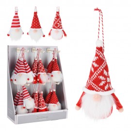 Gnomo colgante rojo y blanco, modelos variados