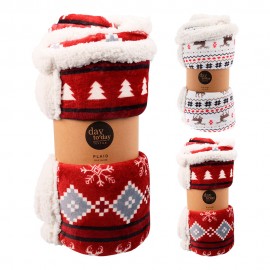 Manta navideña, modelos variados, 130 x 160 cm