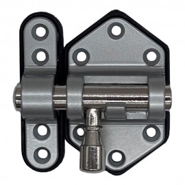 Pasador reforzado base plástica 30 mm cromo mate