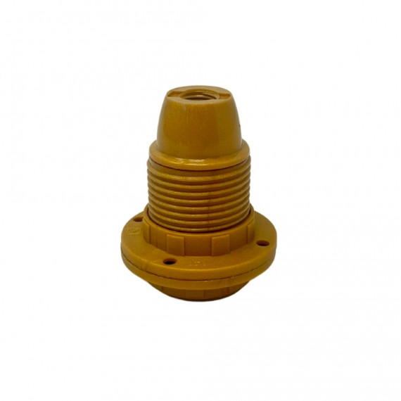 Portalámpras e14 asf todo rosca + 2 arandelas, oro brillante