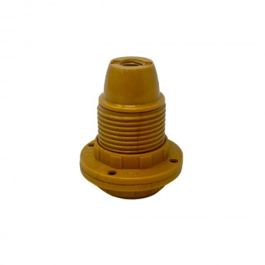 Portalámpras e14 asf todo rosca + 2 arandelas, oro brillante