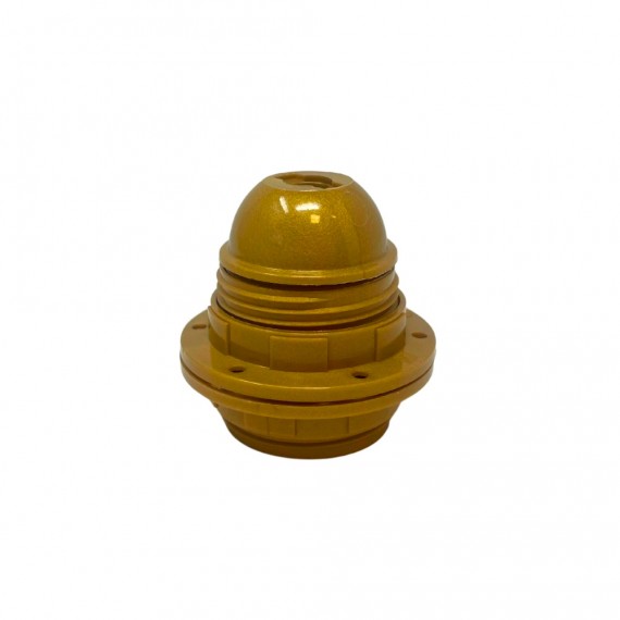 Portalámpras e27 asf todo rosca + 2 arandelas, oro brillante