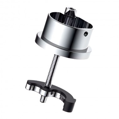Grifo monomando de cocina caño alto extraible plateado mate serie miño