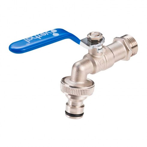 Grifo esfera, racor rápido, 1/2" x 3/4"