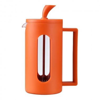 Cafetera / tetera roma embolo naranja 350 ml 3 tazas