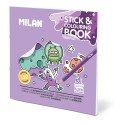 Cuaderno con adhesivos para colorear alien invasion