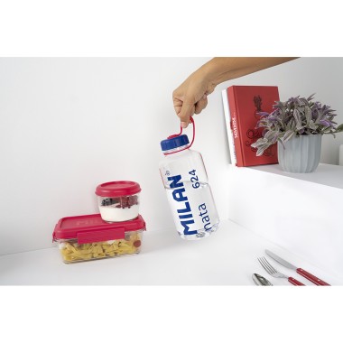 Fiambrera de tritán hermética redonda 0,5 l nata® 624 rosa