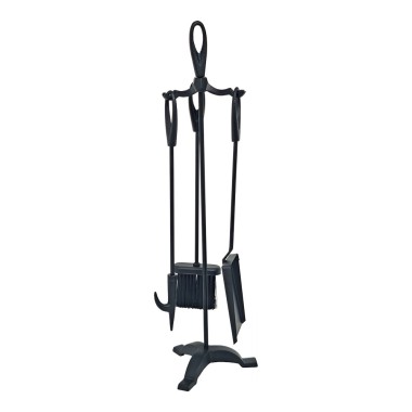 Kit de chimenea color forja 3 piezas 19 x 68,5 cm